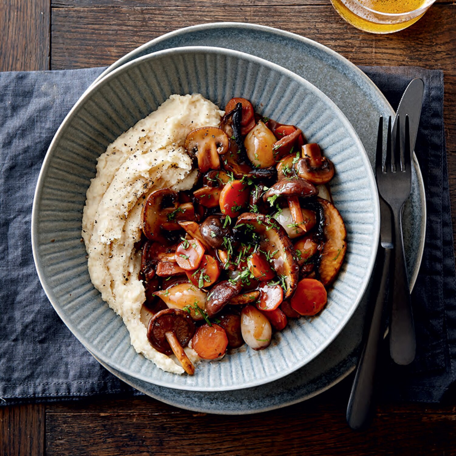Recette de bourguignon végé aux champignons Coup de Pouce