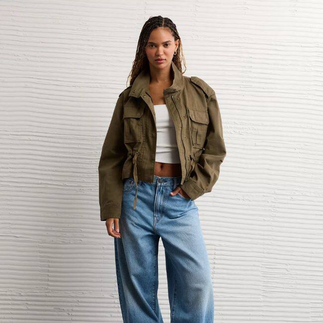 Manteau militaire péplum de American Eagle