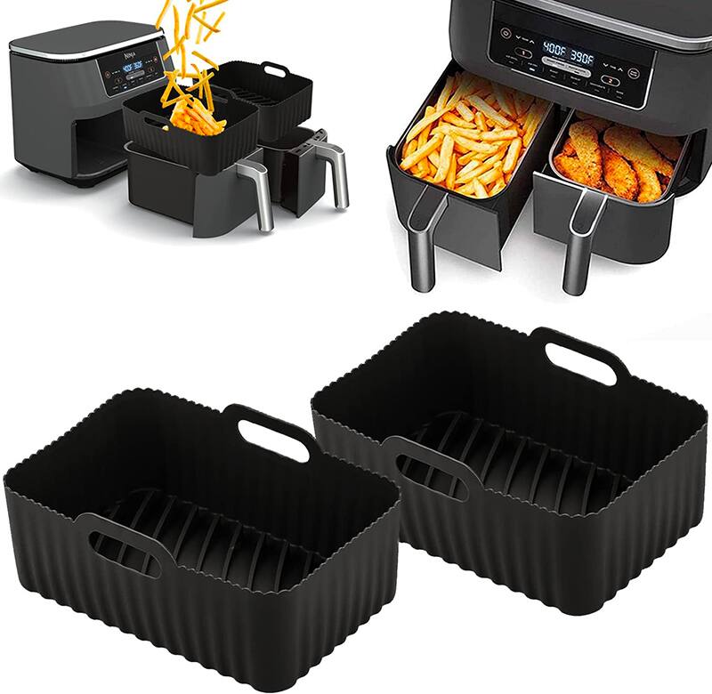 Aimants En Silicone Pour Friteuse à Air - Fixation Magnétique Du Papier Cuisson - Résistants à La Chaleur, Sûrs, Pour éviter Que Le Papier Ne Vole Pendant La Cuisson
