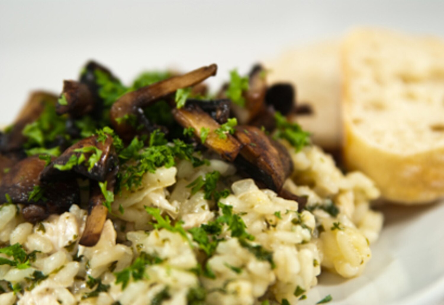 Risotto aux pleurotes et la crème de porcini Coup de Pouce