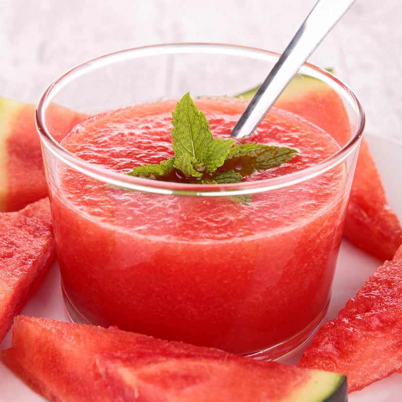 Recette de gaspacho au melon d’eau Coup de Pouce