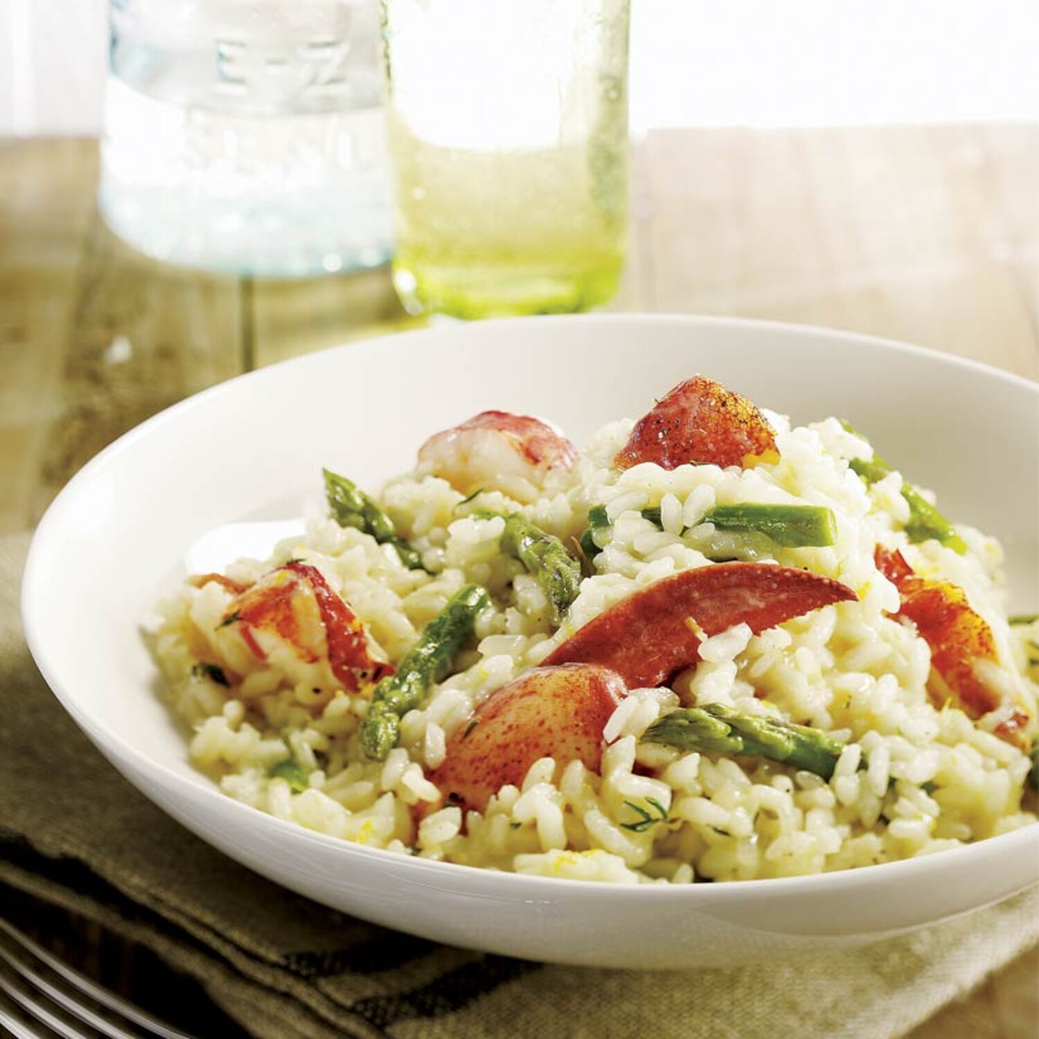 Recette de risotto au homard et aux asperges Coup de Pouce