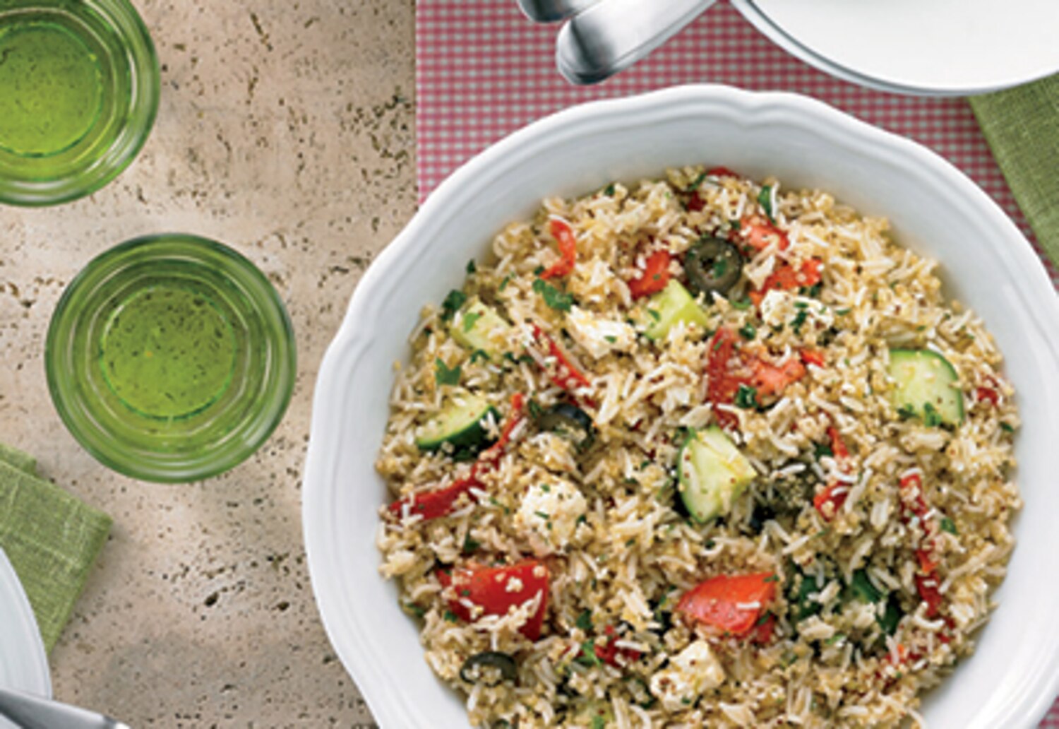 Salade De Riz à La Grecque
