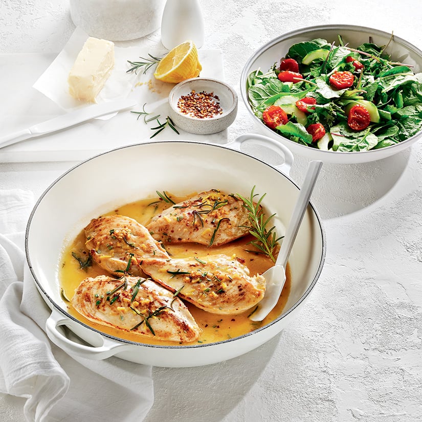 Recette d'escalopes de poulet au beurre citronné Coup de Pouce