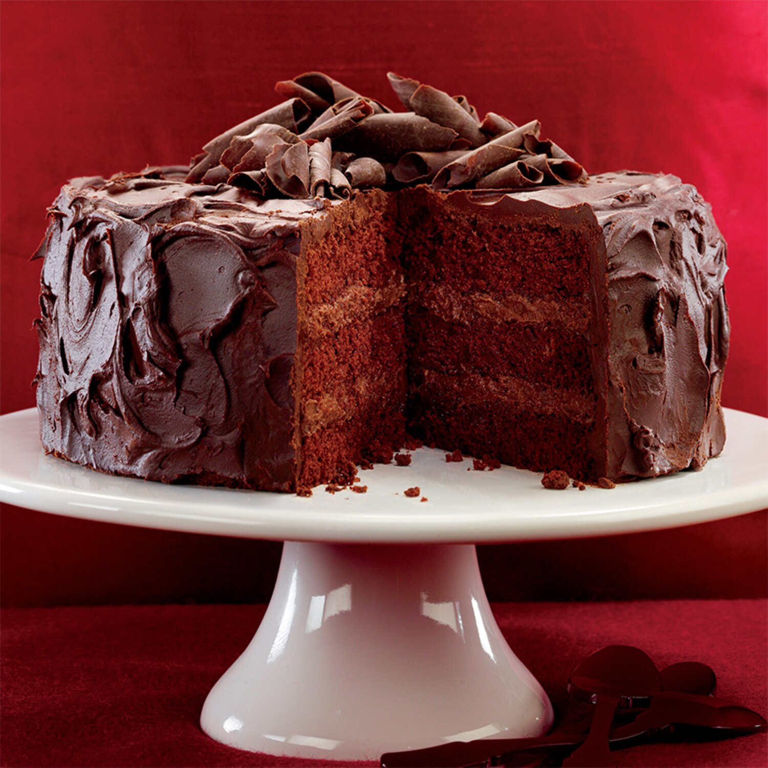Recette de gâteau étagé au chocolat noir, ganache au caramel