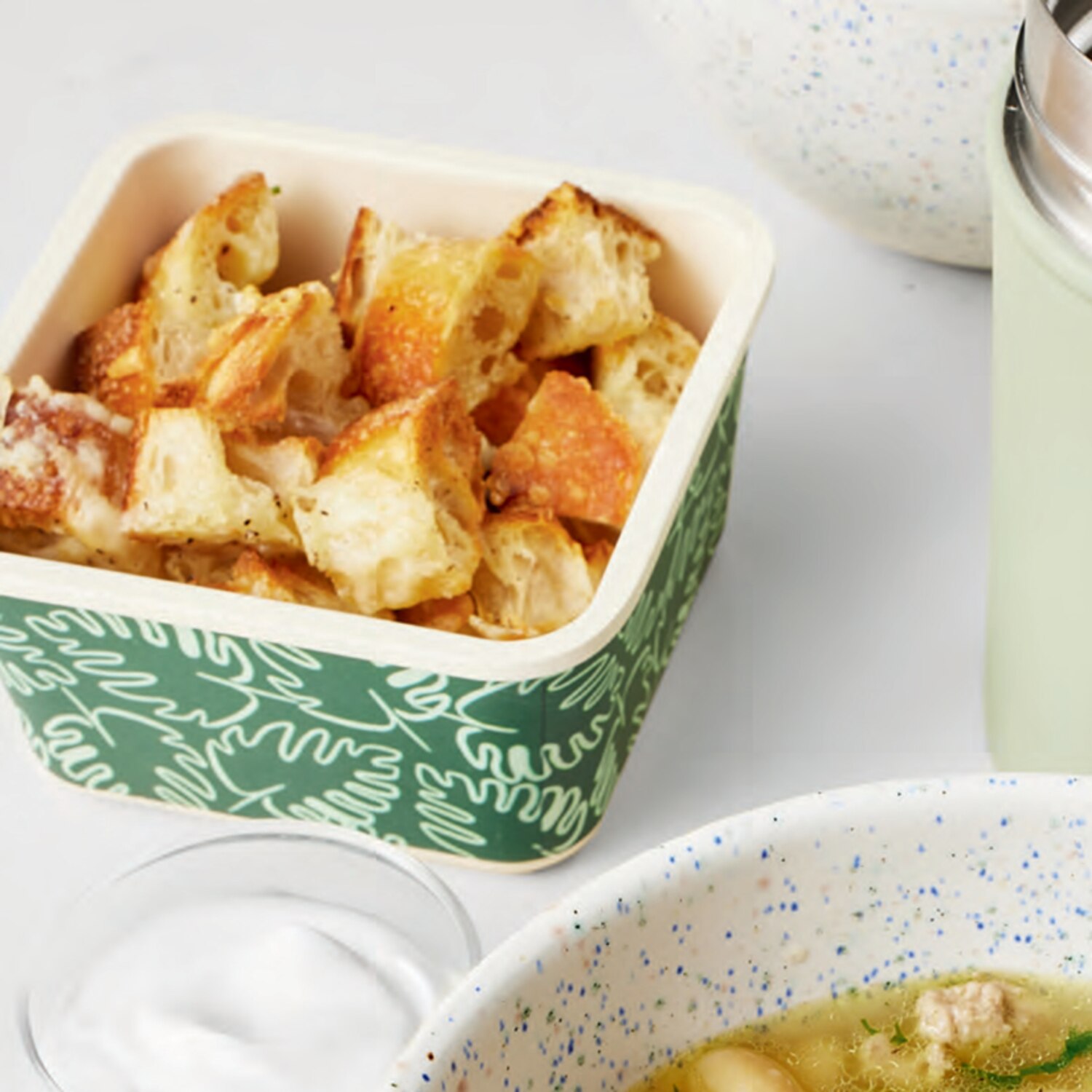 Recette de croûtons au cheddar vieilli Coup de Pouce