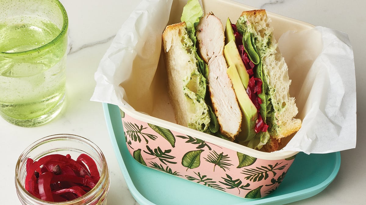 Grilled Chicken Sandwiches with Creamy Herb & Feta Spread Canadian Living