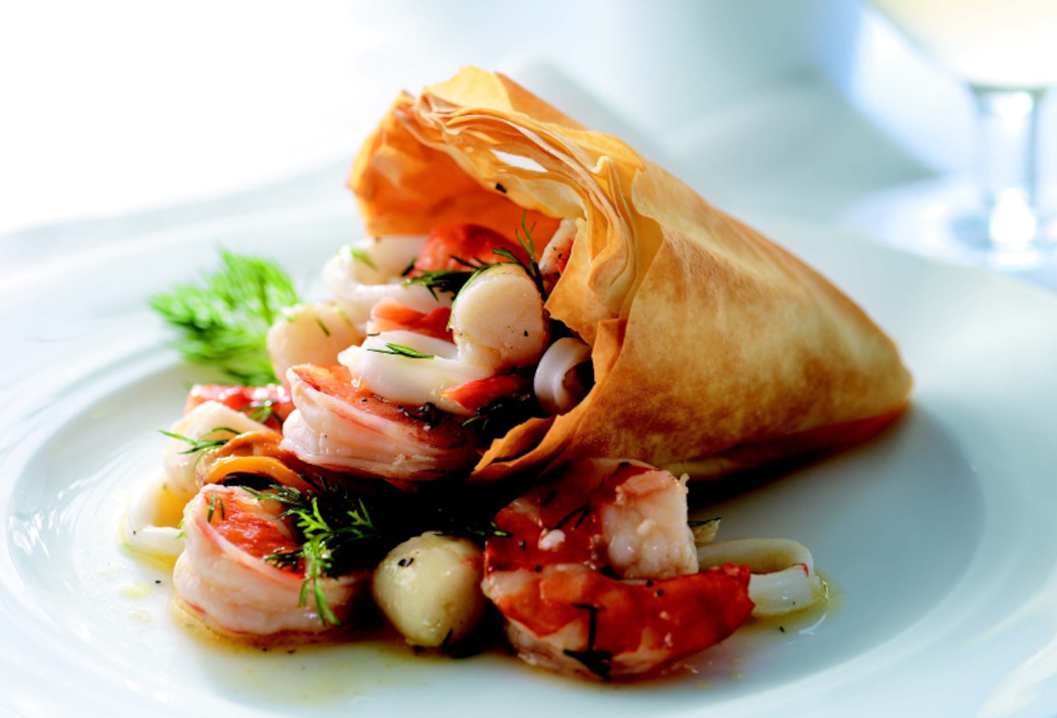 La Crémaillère’s Seafood Cornets with Vodka Vinaigrette | Canadian Living