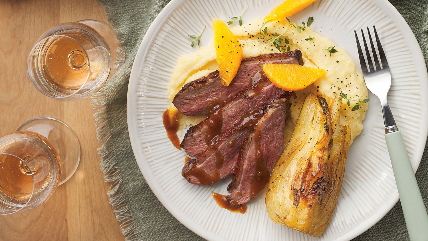 Maple-Orange Glazed Duck Breasts | Canadian Living