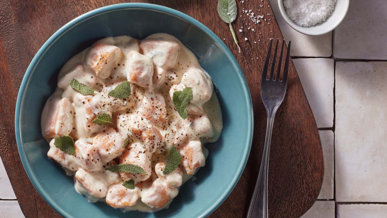 Sweet Potato Gnocchi with Cashew Cream Sauce | Canadian Living