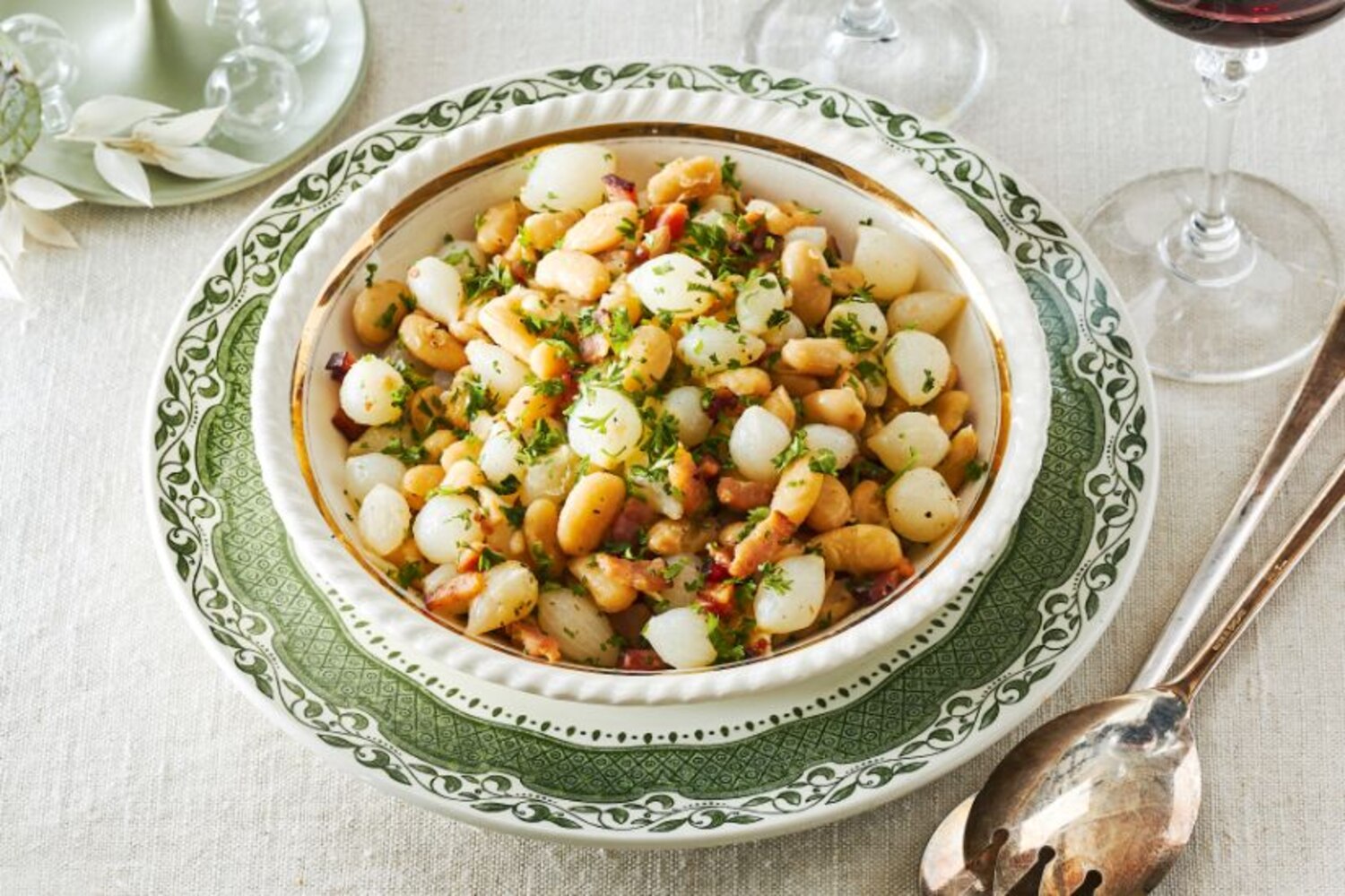 Pearl Onions, Beans & Bacon | Canadian Living