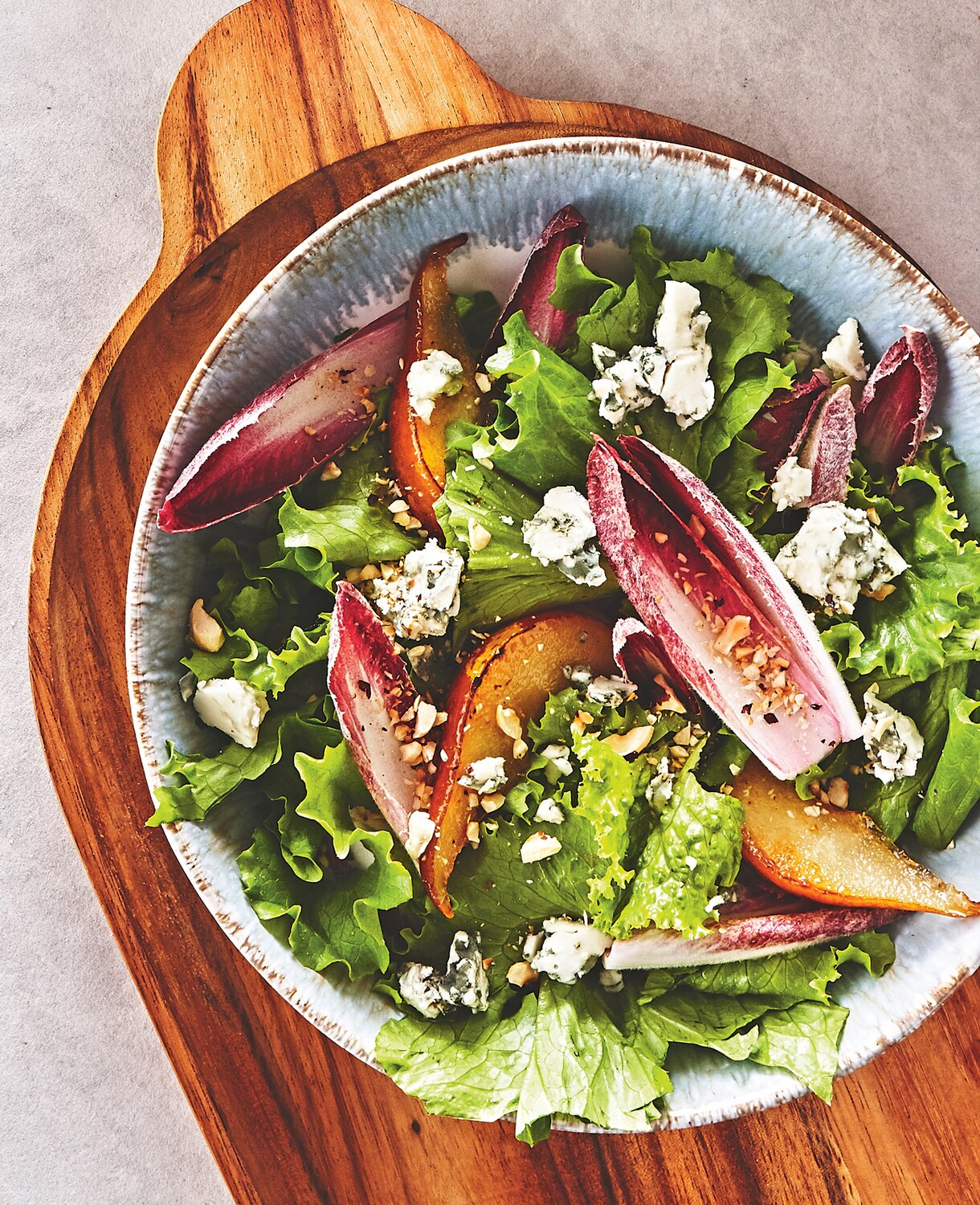 Endive Salad with Pear, Blue Cheese & Hazelnuts Canadian Living