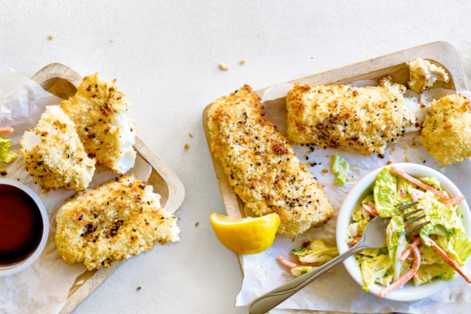 Crispy Sesame Cod With Napa Cabbage Slaw | Canadian Living