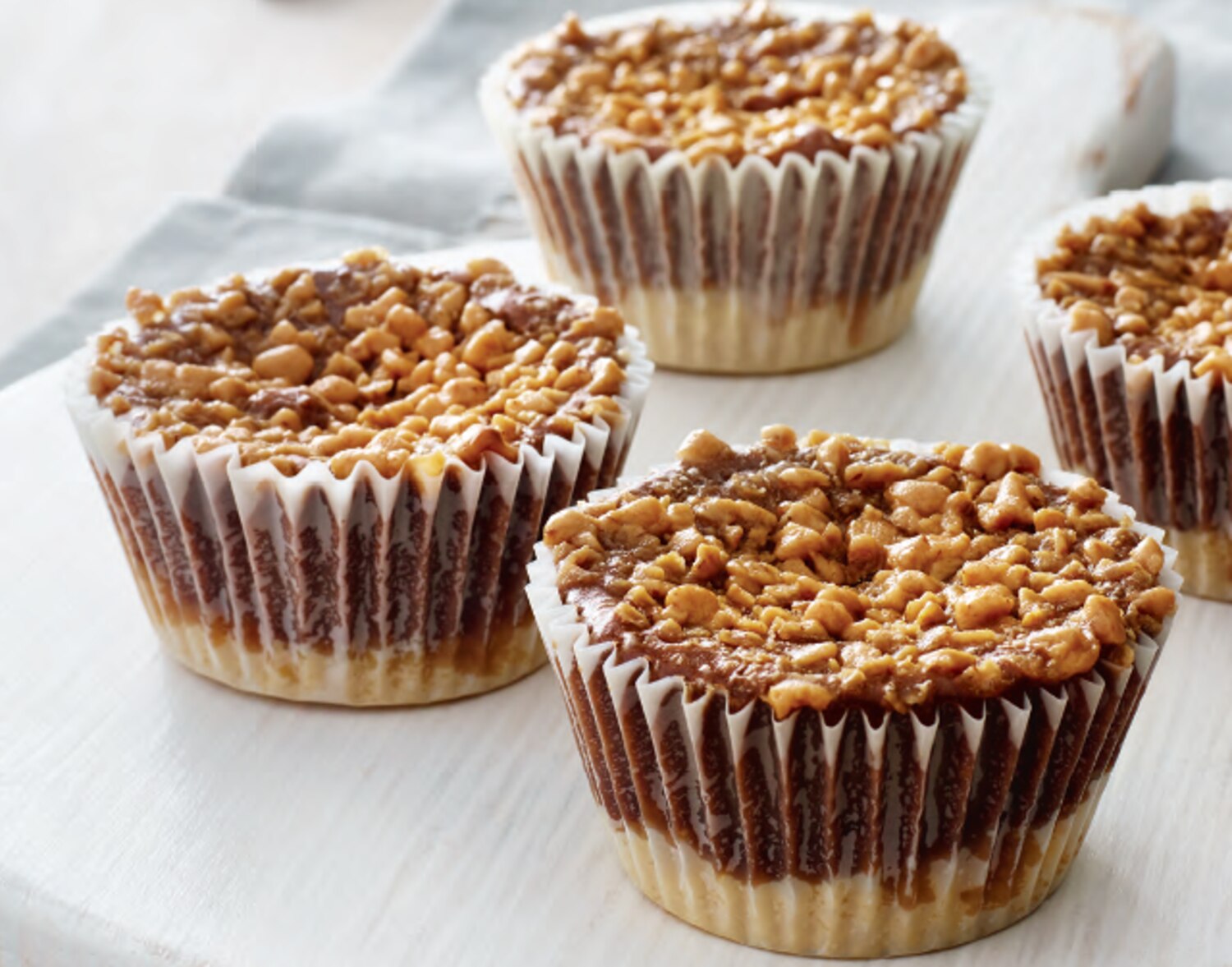 Mini Toffee-Topped Chocolate Cheesecakes | Canadian Living
