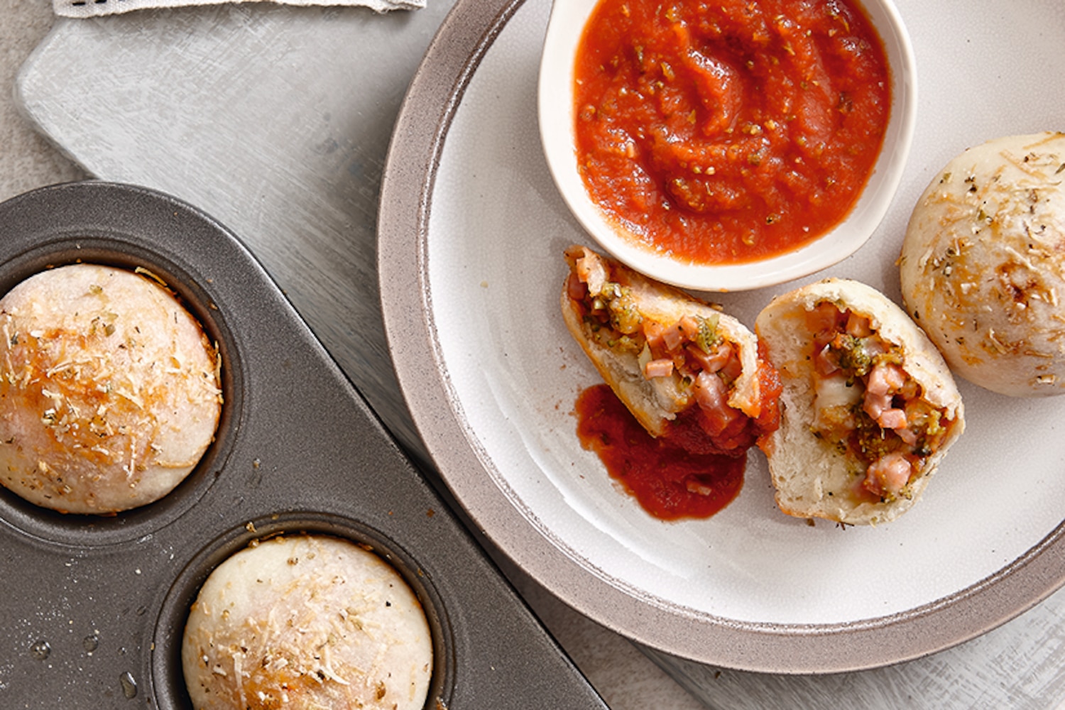 HAM, CHEESE & BROCCOLI PIZZA BALLS | Canadian Living