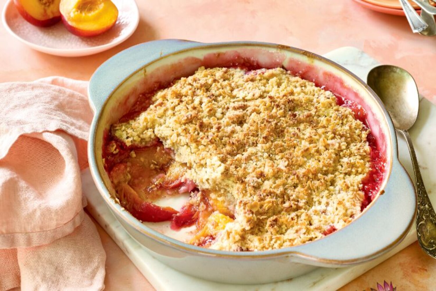 Vanilla Peach Crisp | Canadian Living