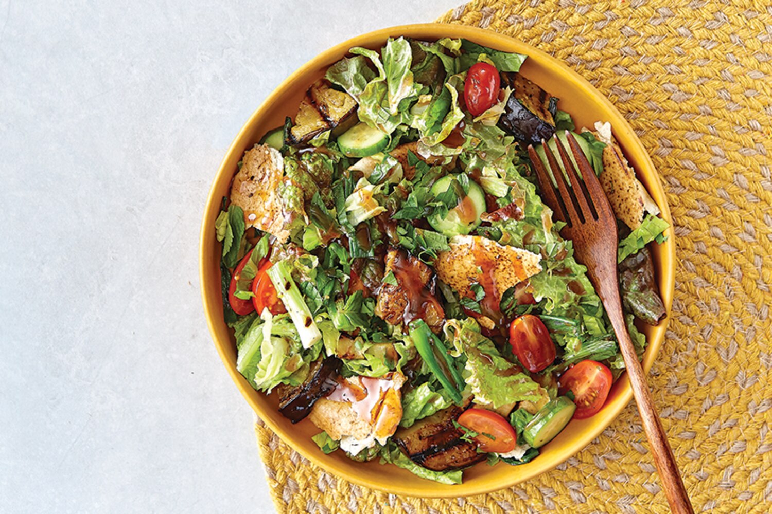 Grilled Eggplant & Green Onion Salad | Canadian Living