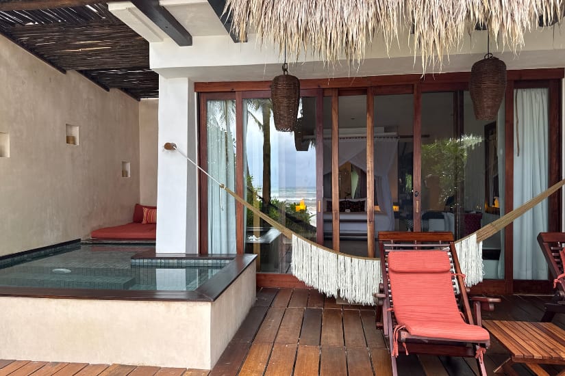 Beachfront room with swim-up pool at The Beach Tulum Hotel