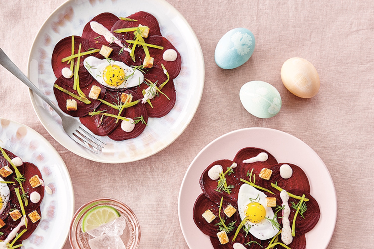 Beet Carpaccio & Quail Eggs | Canadian Living