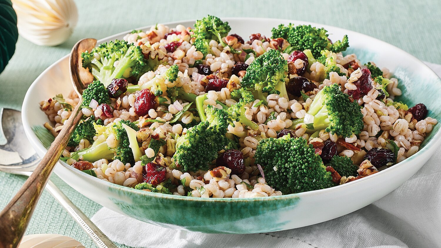 Barley Salad With Broccoli & Cranberries Canadian Living