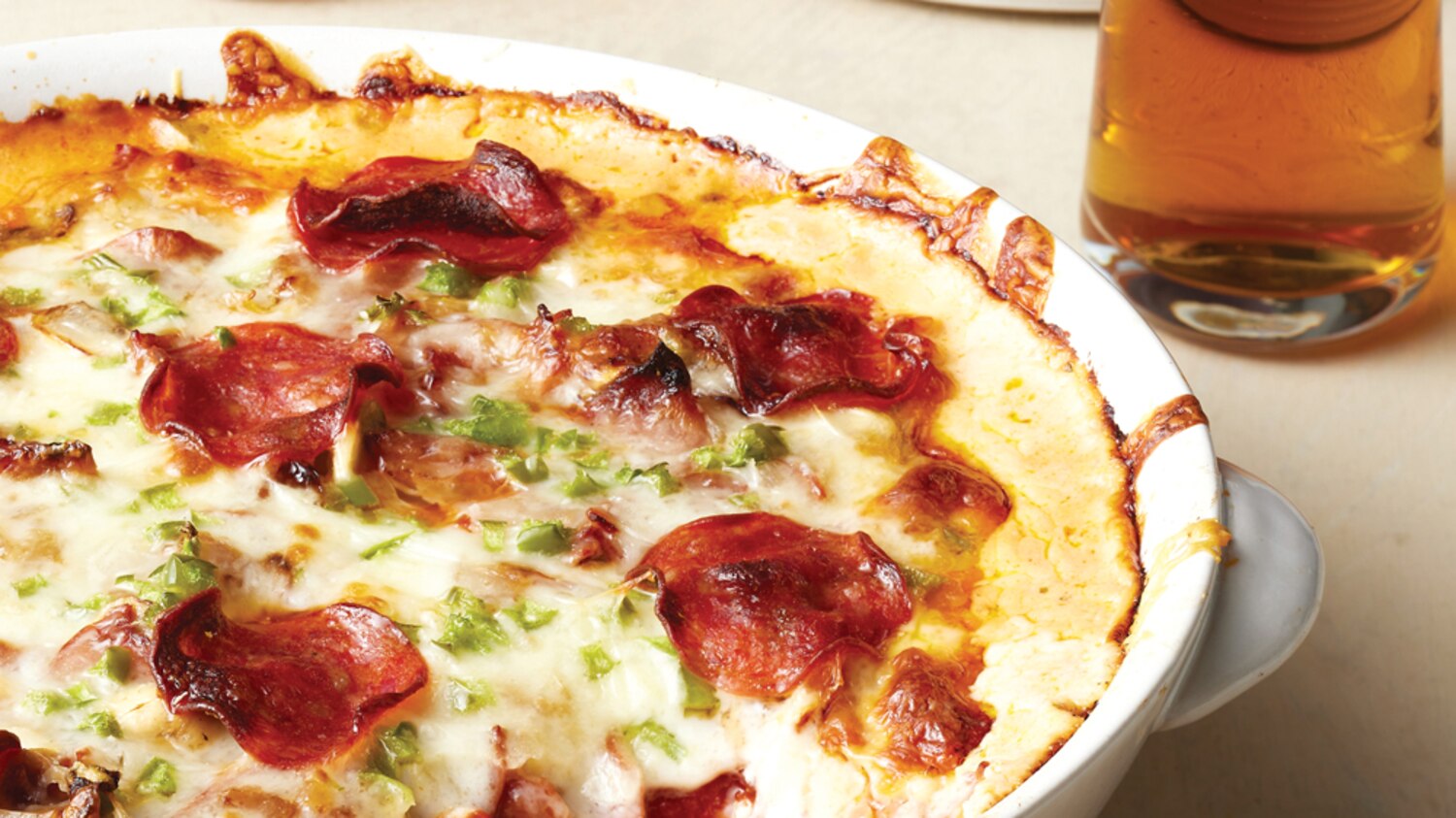 Hot Deluxe Pizza Dip | Canadian Living