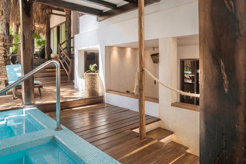 The hot and cold therapy circuit at Naj Naay Spa