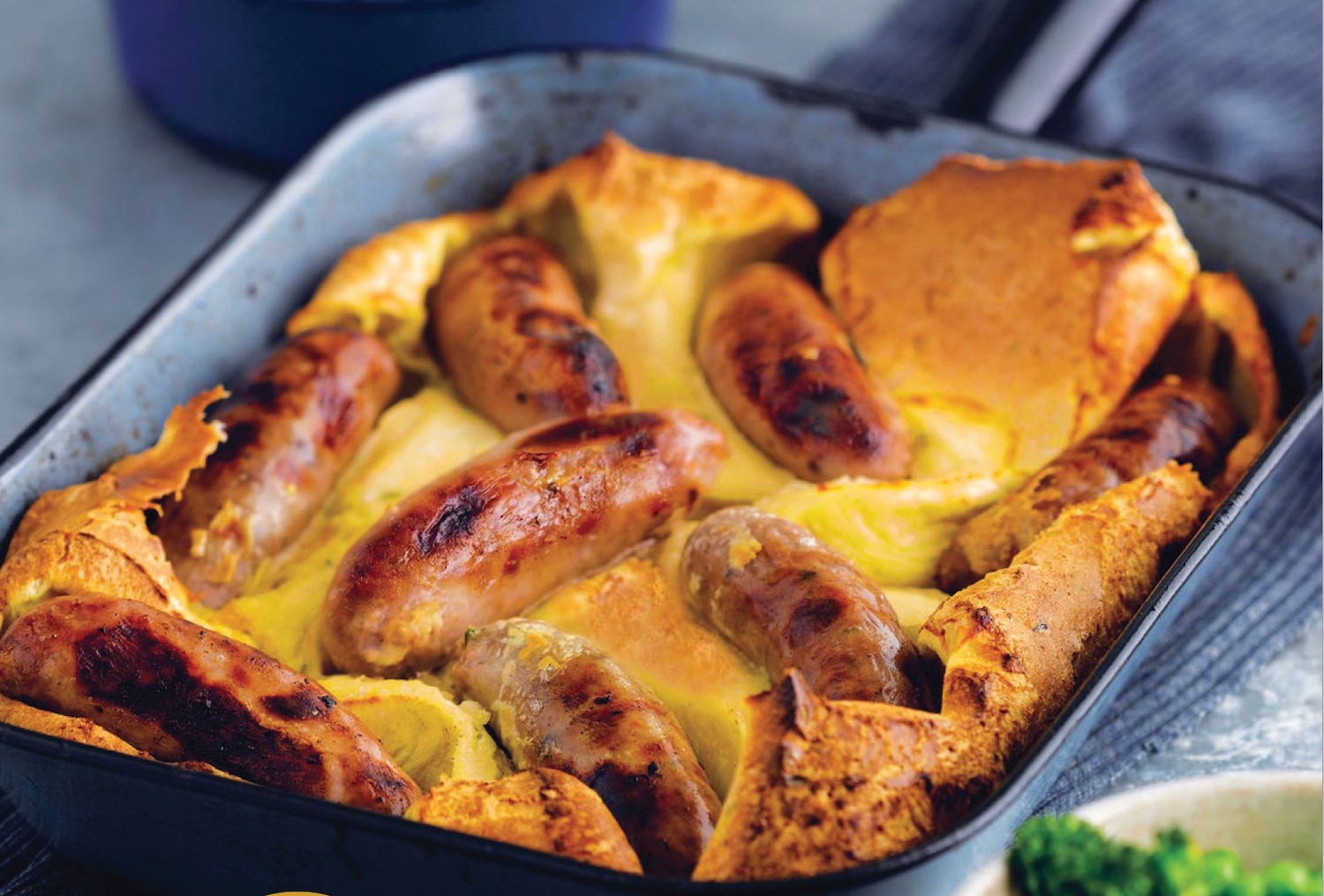 Toad in the hole (Sausages in Pudding Batter) Canadian Living