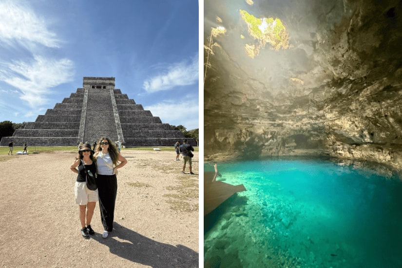 Chichén Itzá and a cenote