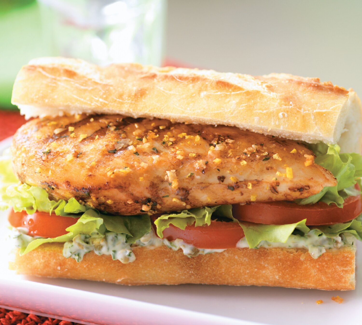 Grilled Chicken Sandwich with Caper Mayo | Canadian Living