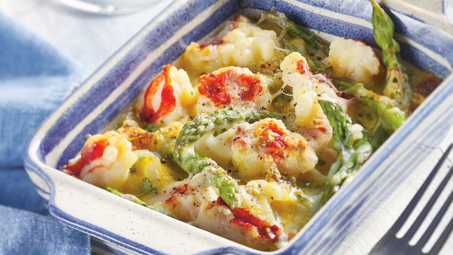 Lobster & Asparagus Gratin Canadian Living