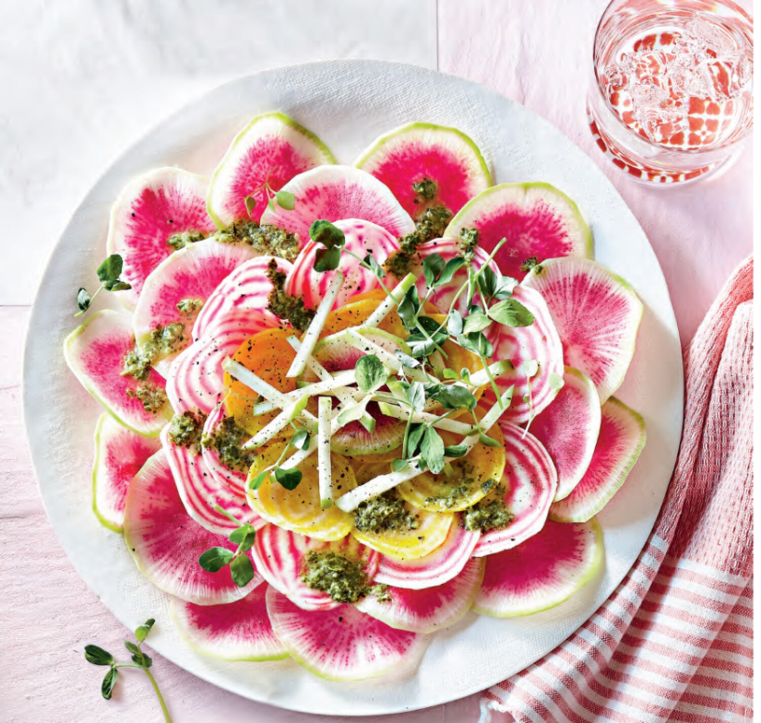 Root Vegetable Carpaccio with Parsley Sauce | Canadian Living