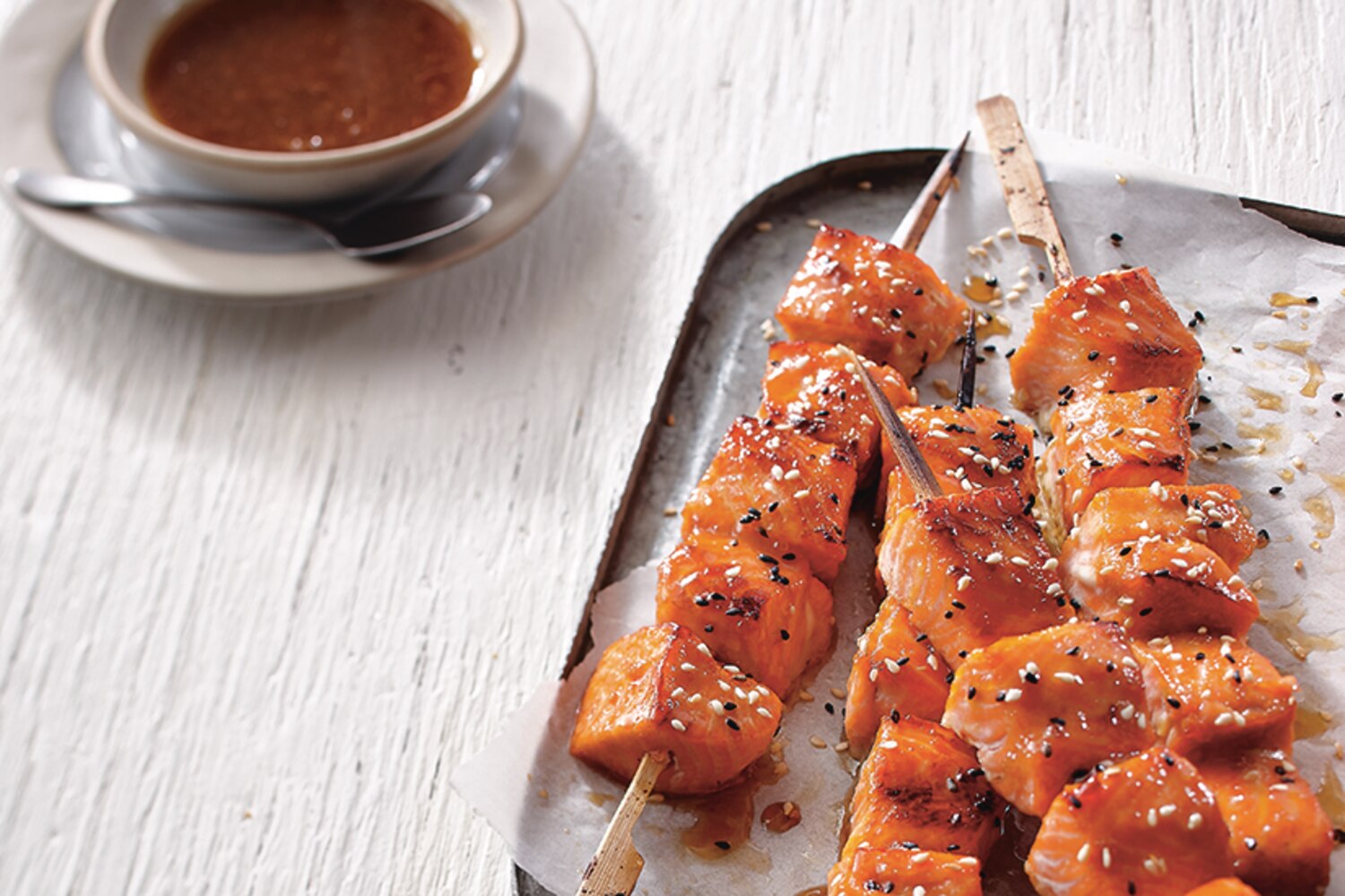 CARAMELIZED MAPLE SALMON SKEWERS Canadian Living