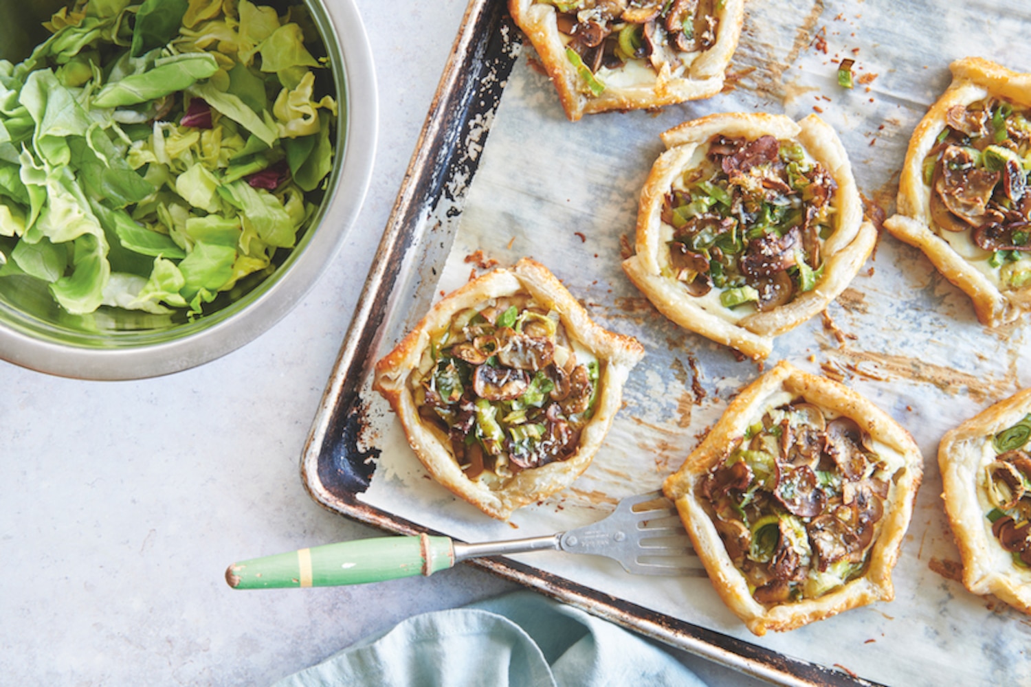 Leek & Mushroom Puff Pastries | Canadian Living