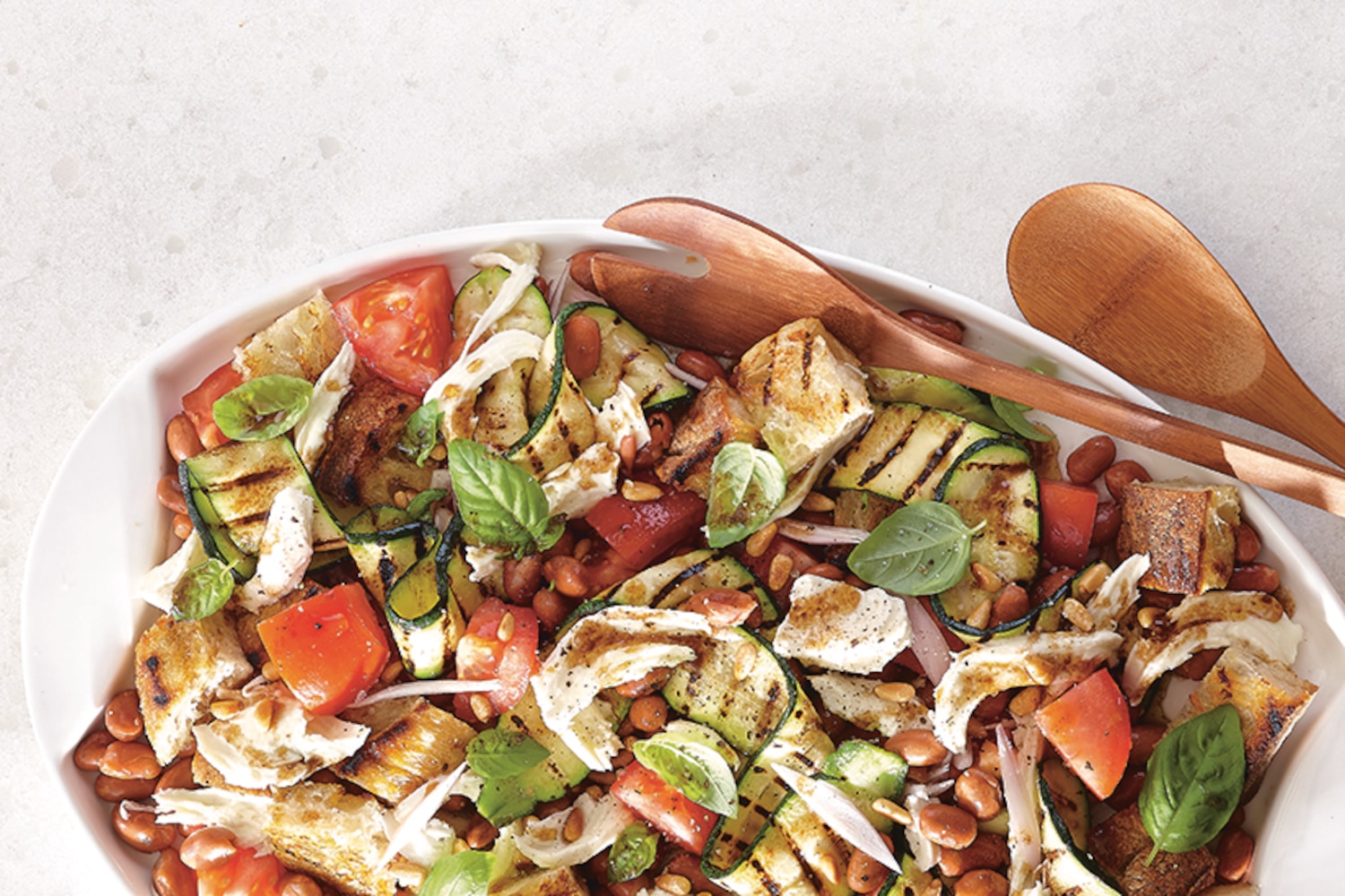 Panzanella Salad with Grilled Zucchini & Tomatoes Canadian Living