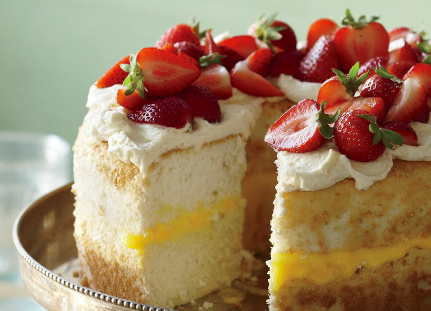 Angel Food Cake With Lemon Curd and Mascarpone Cream | Canadian Living