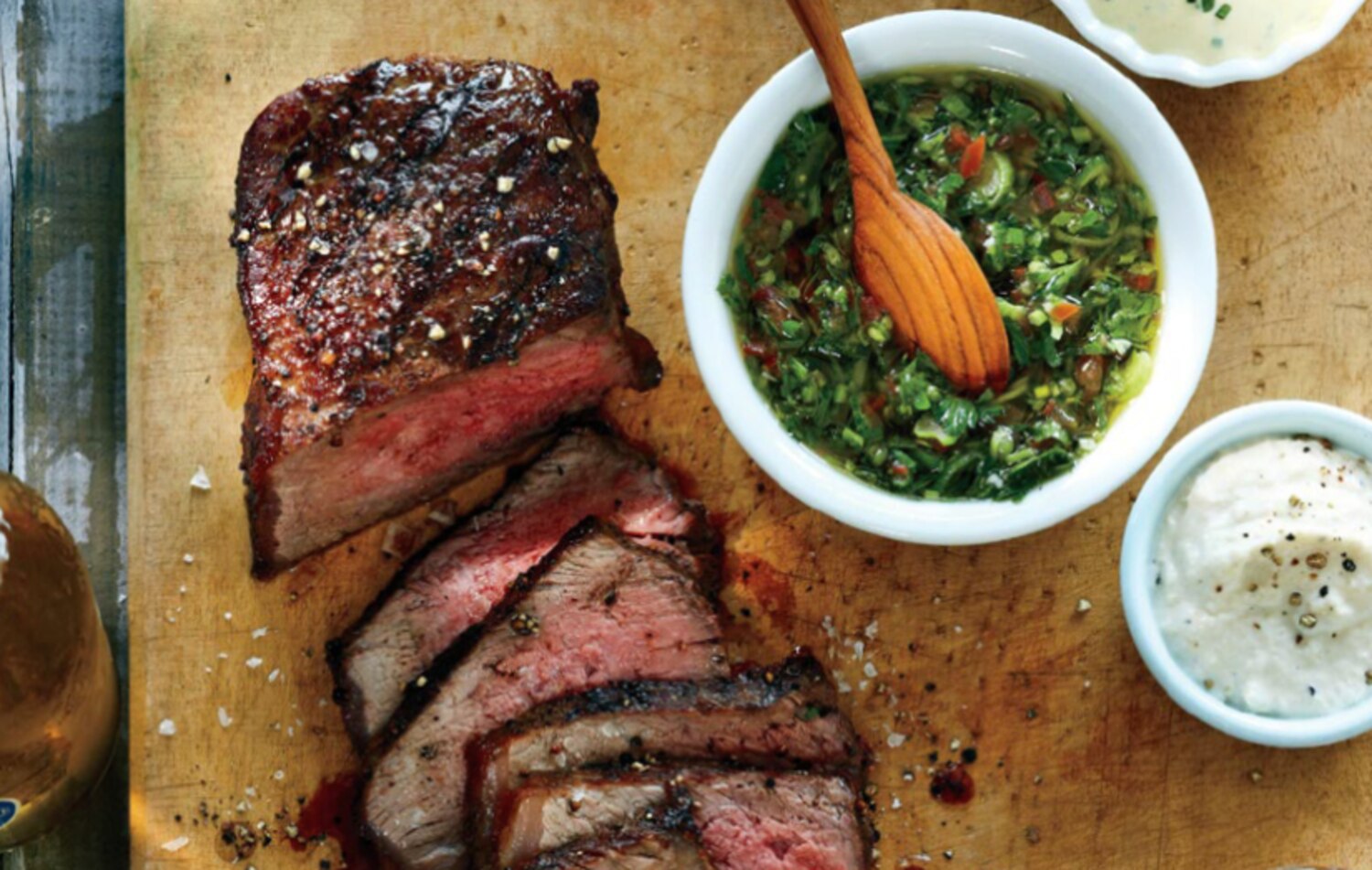 Salt and Pepper Steak With Green Sauce | Canadian Living