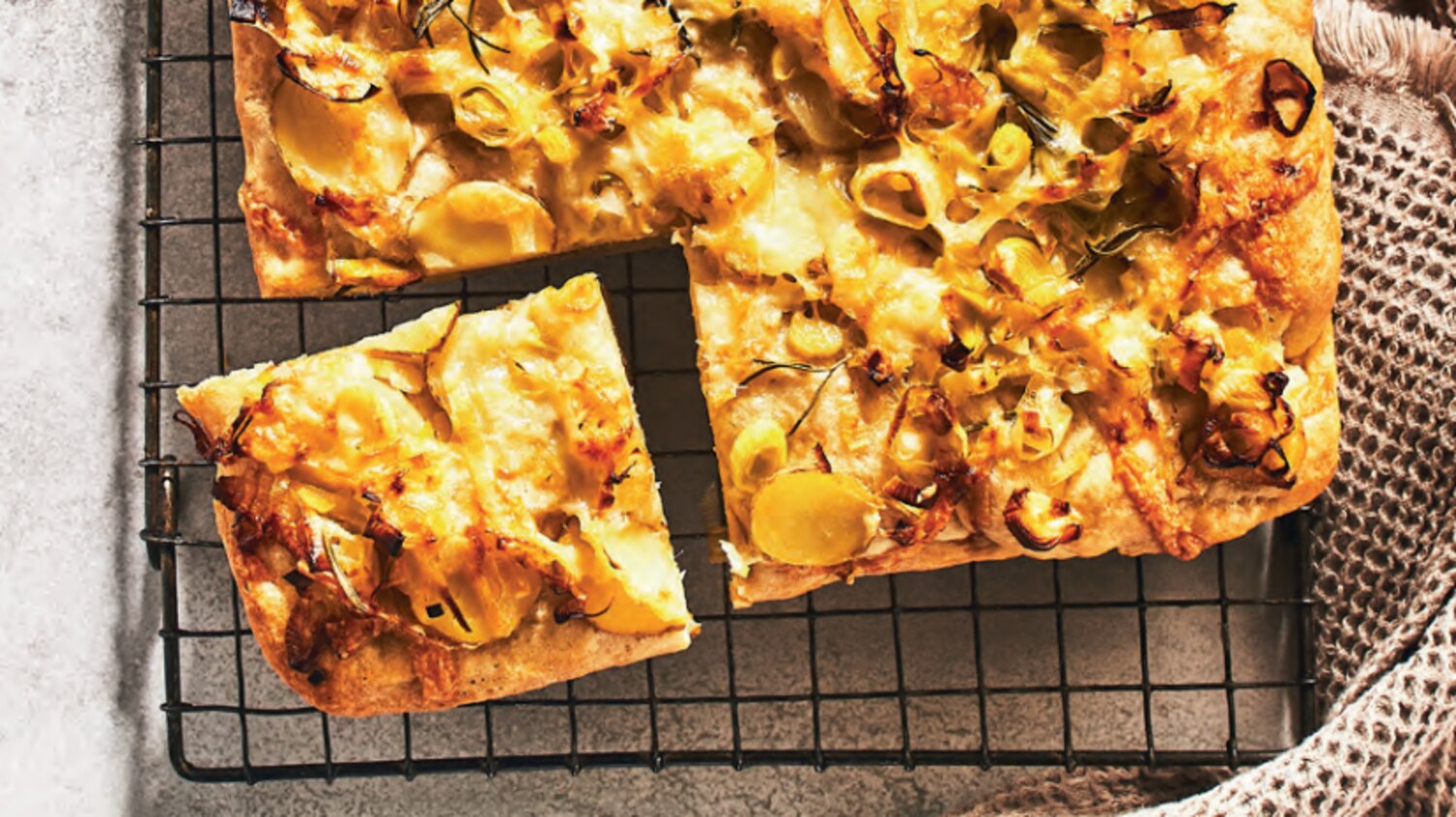 Potato & Leek Focaccia Canadian Living