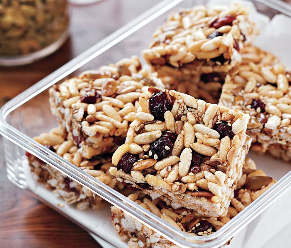 Multiseed Cranberry Energy Bars Canadian Living