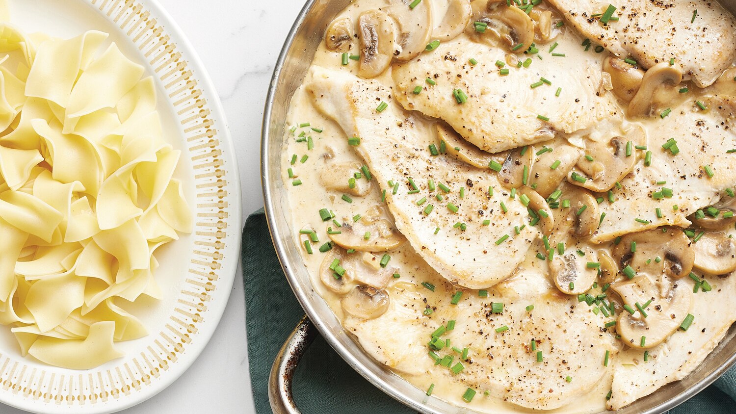 Chicken Cutlets with Brandy & Mushroom Cream Sauce | Canadian Living