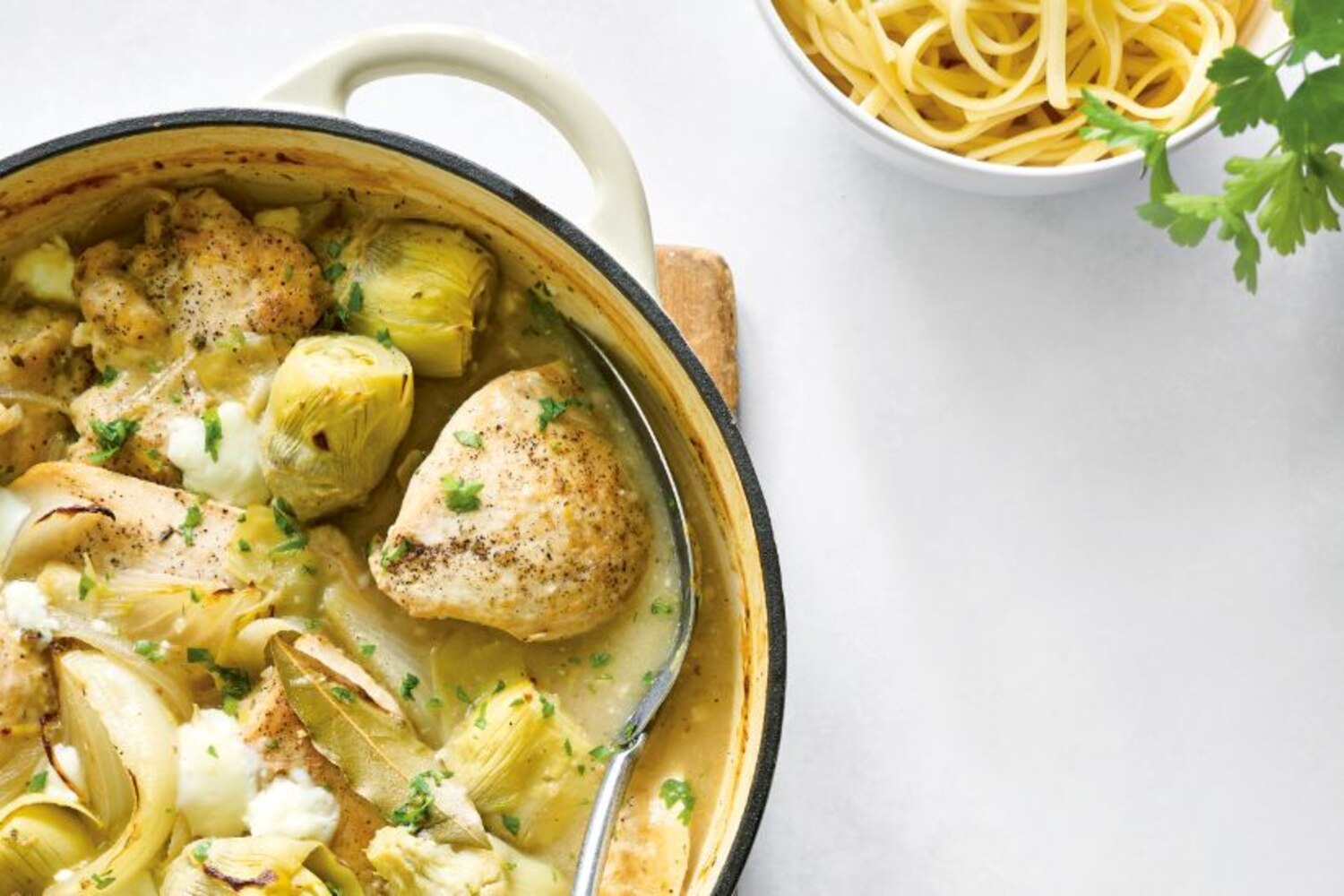 Skillet Chicken, Artichoke & Feta | Canadian Living