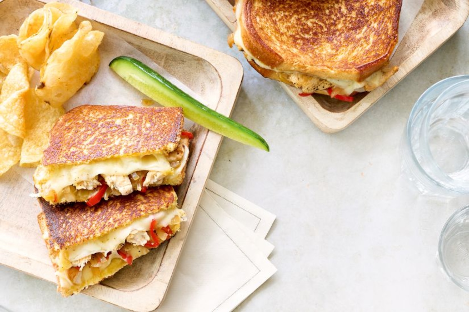 Cajun Chicken Grilled Cheese Sandwiches | Canadian Living