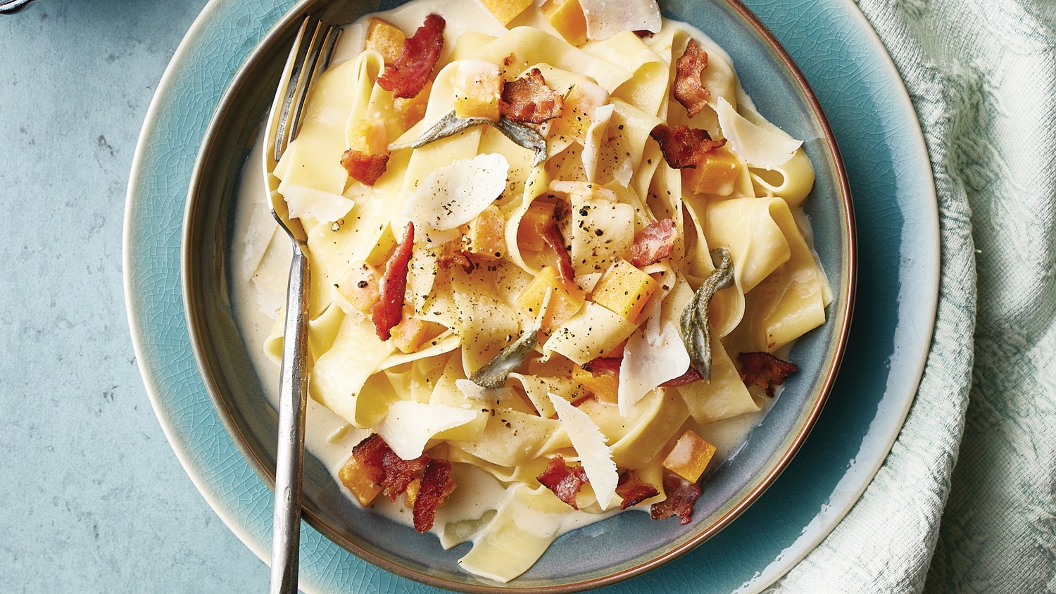 Buttercup Squash Pappardelle Pasta Canadian Living