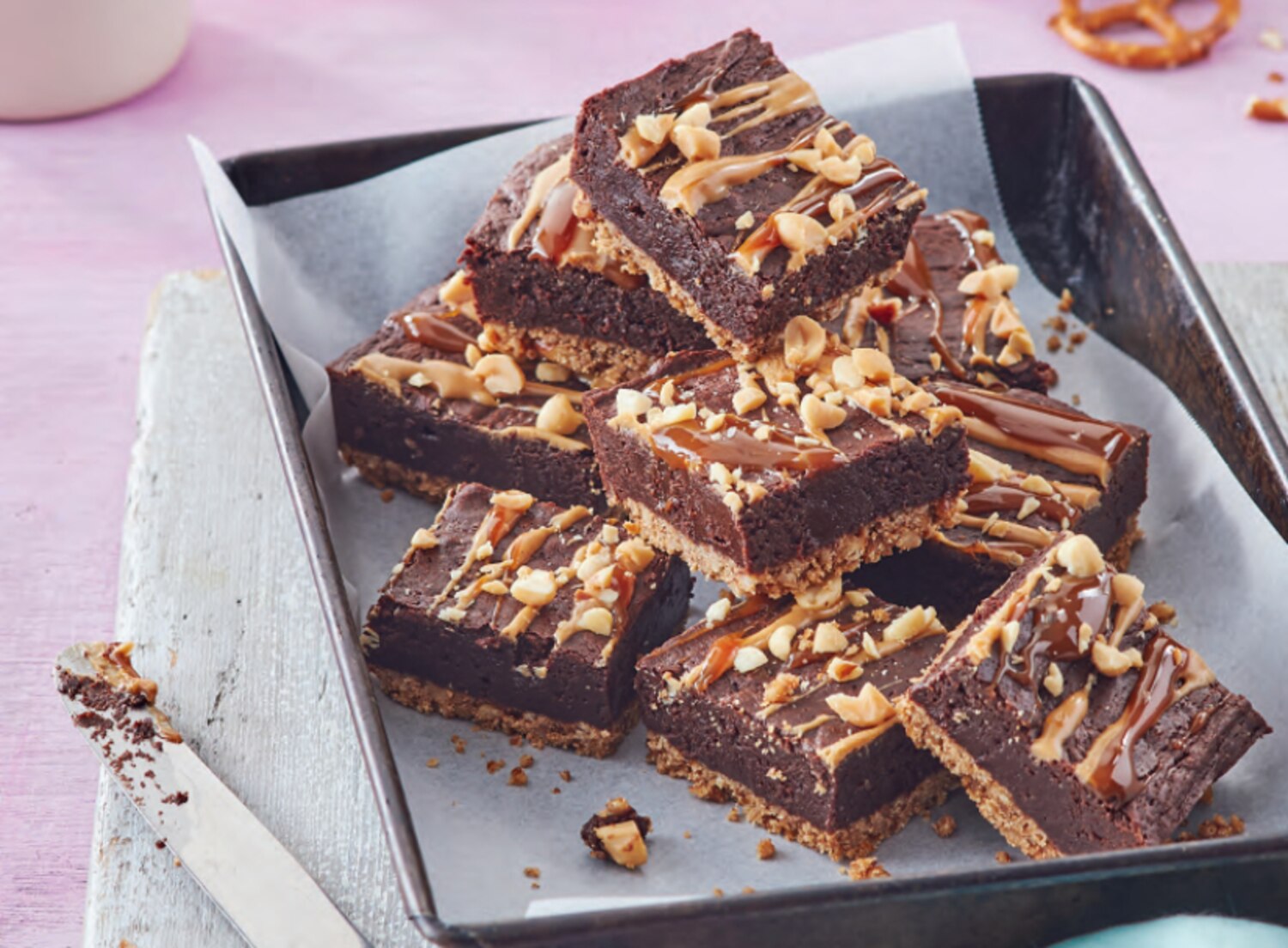 PretzelCrust Brownie Squares Canadian Living