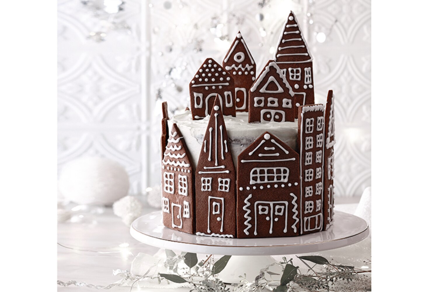Chocolate Christmas Village Cake | Canadian Living