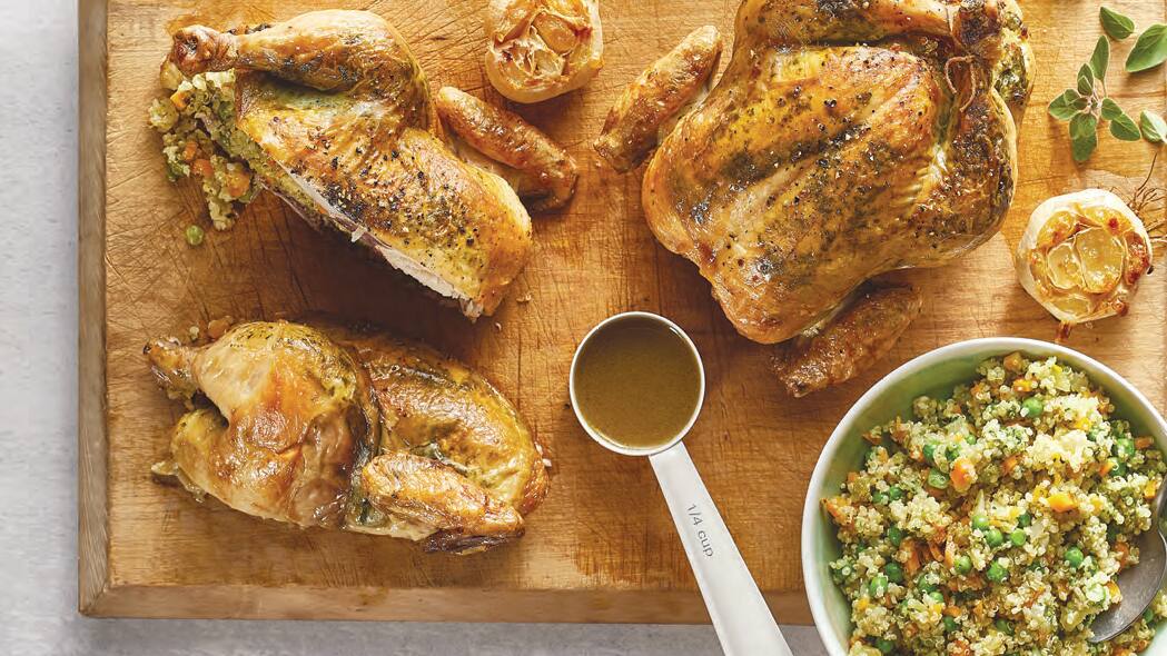 Cornish Hens with Quinoa Stuffing Canadian Living