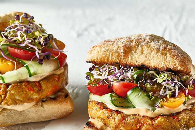 Deluxe Tofu Burgers Canadian Living