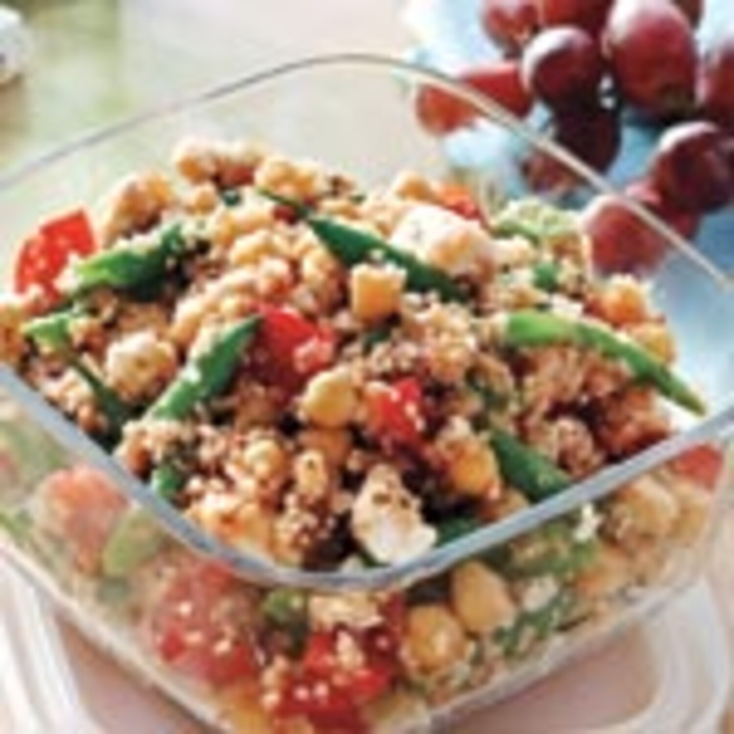 Quinoa and Chickpea Salad With Tomato Vinaigrette Canadian Living