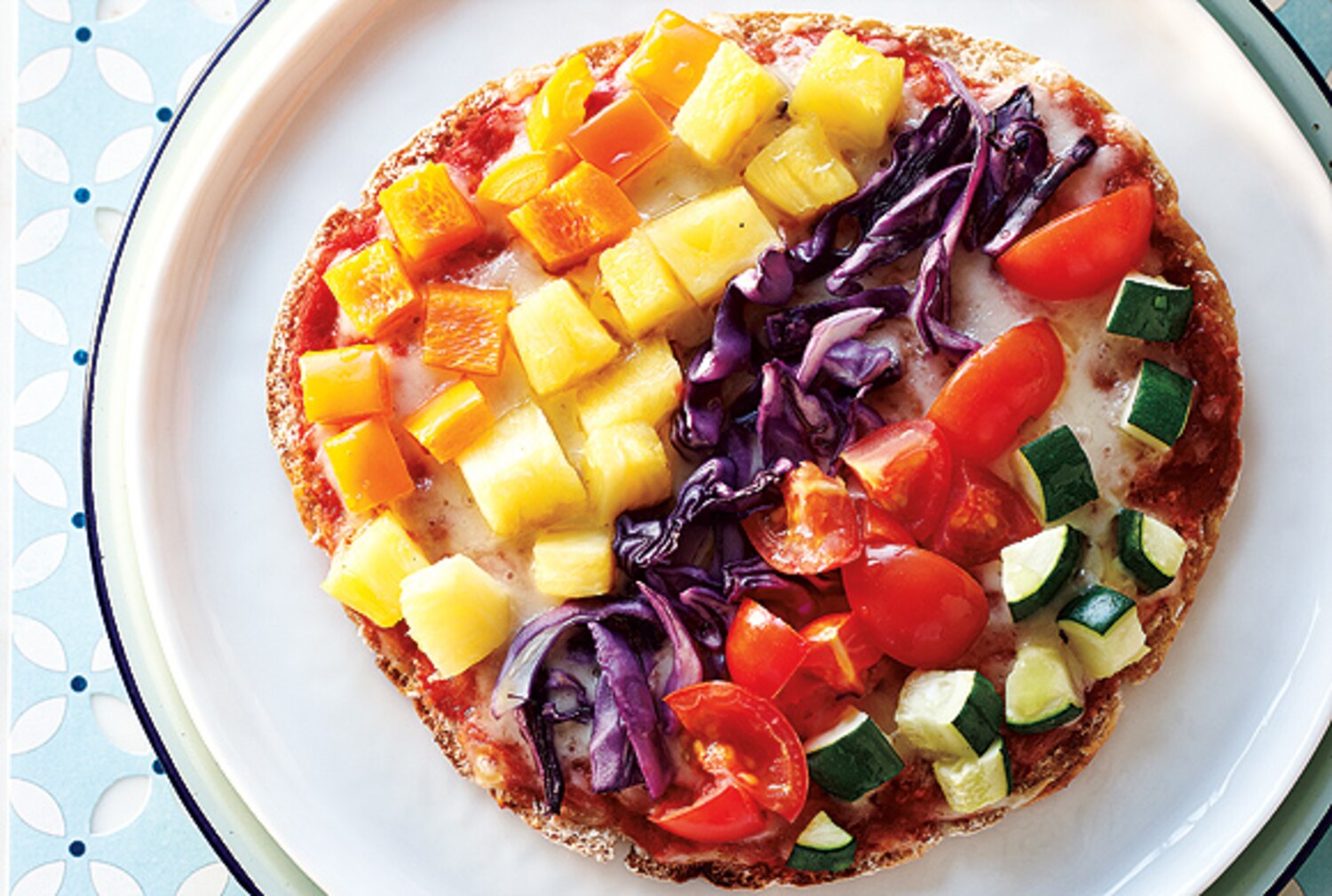 Rainbow Veggie Pizzas | Canadian Living