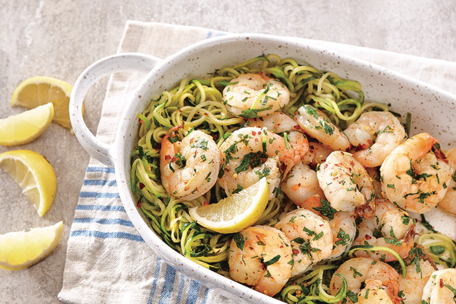 Garlic Shrimp with Zucchini Noodles | Canadian Living
