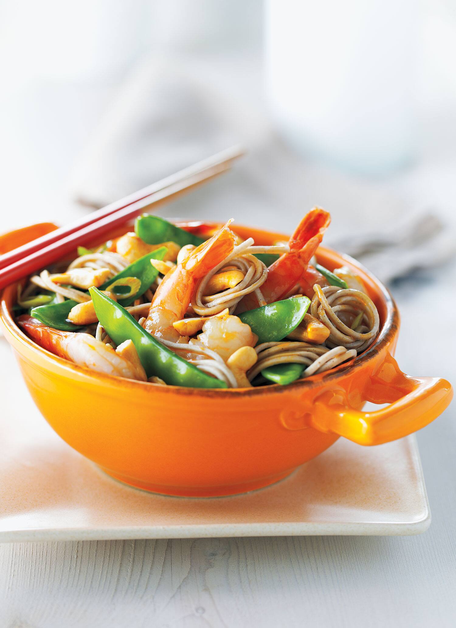Shrimp, Snow Pea and Cashew Stir-Fry | Canadian Living